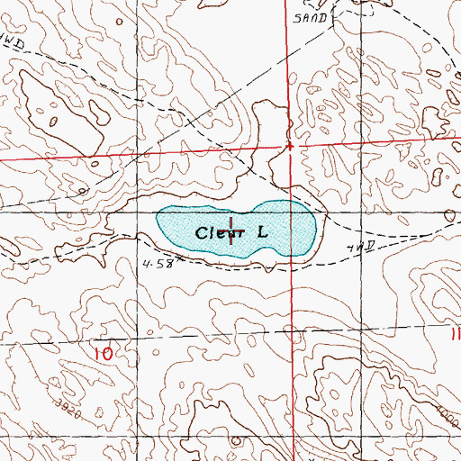 Topographic Map of Clear Lake, NE
