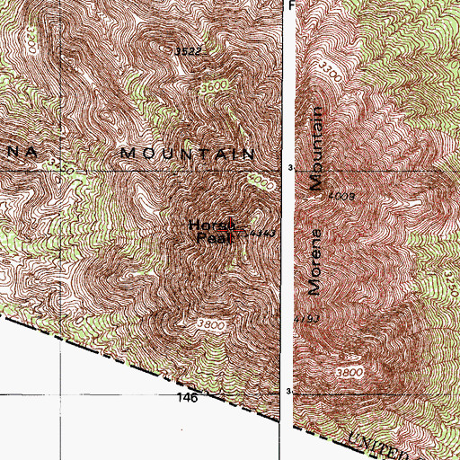 Topographic Map of Morena Mountain, AZ