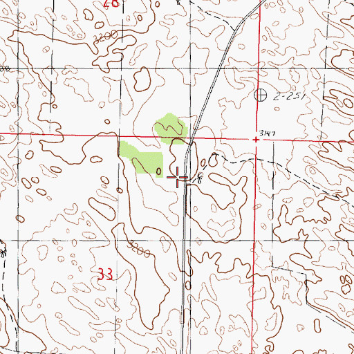 Topographic Map of Cline Ranch, NE