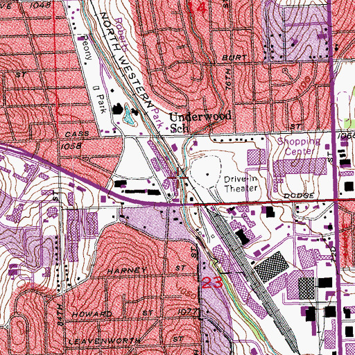 Topographic Map of Cole Creek, NE