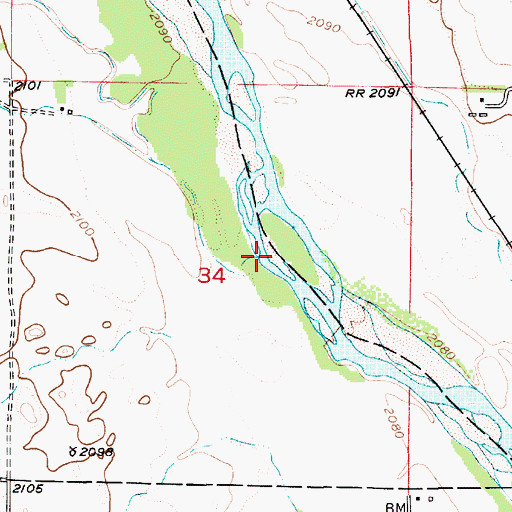 Topographic Map of Cole Creek, NE
