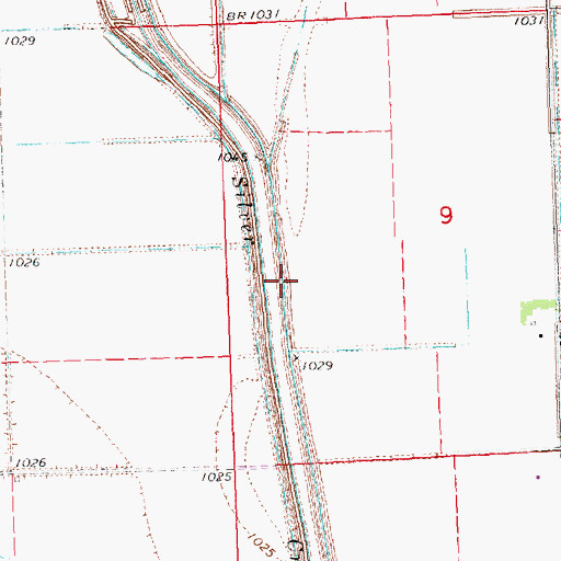 Topographic Map of Combination Ditch, NE