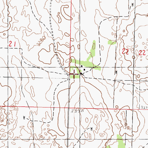 Topographic Map of Connell Ranch, NE