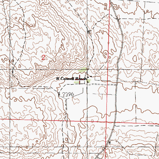 Topographic Map of R Connell Ranch, NE