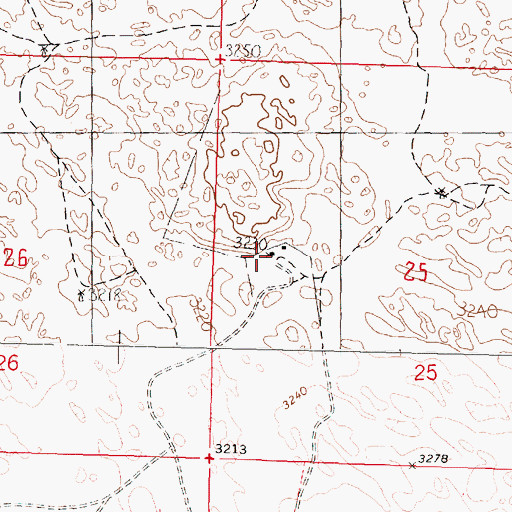 Topographic Map of Conroy Ranch, NE