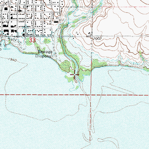 Topographic Map of Cook Creek, NE