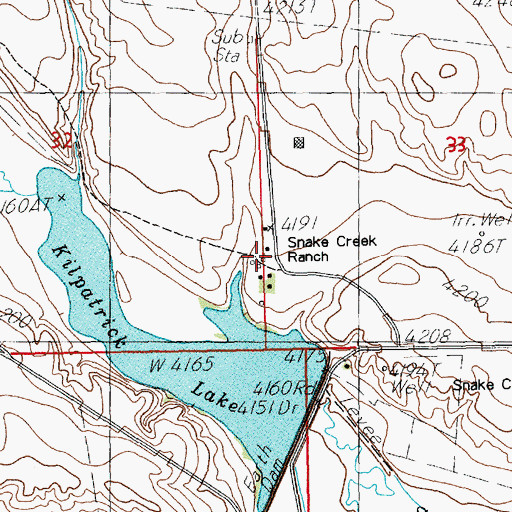 Topographic Map of Cook Ranch, NE