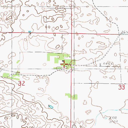 Topographic Map of Cook Ranch, NE