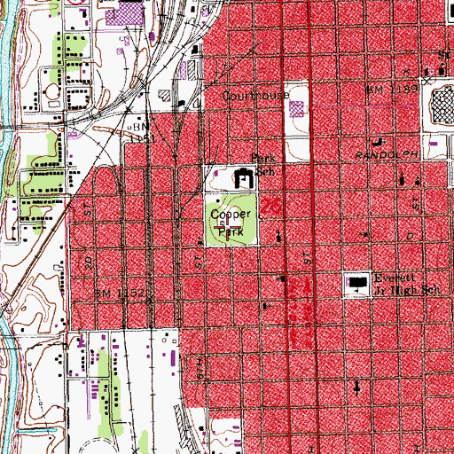 Topographic Map of Cooper Park, NE