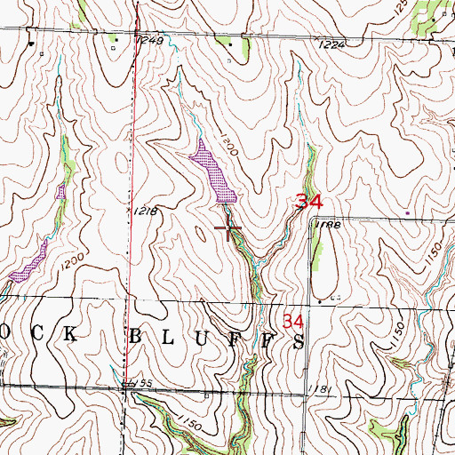 Topographic Map of Coral Creek, NE