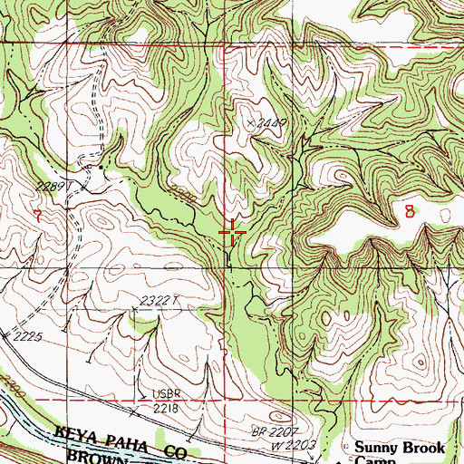 Topographic Map of Cramer Ranch, NE