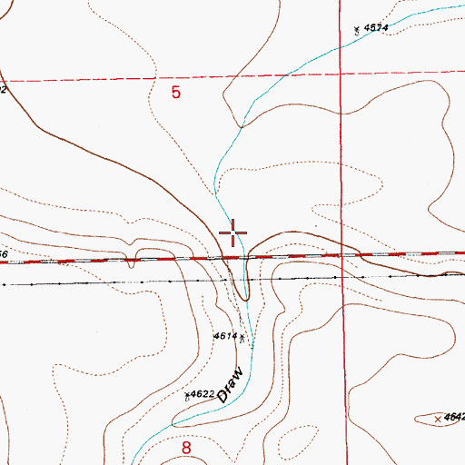 Topographic Map of Craton Draw, NE
