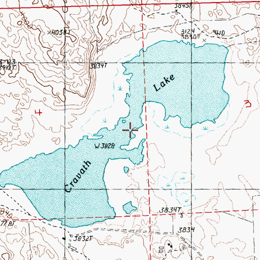 Topographic Map of Cravath Lake, NE
