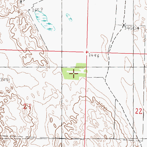 Topographic Map of Crouse Ranch, NE