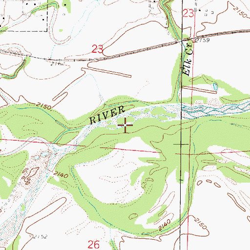 Topographic Map of Crum Creek, NE