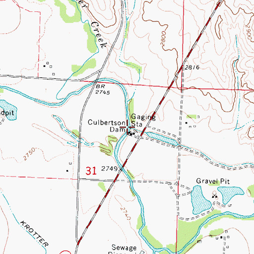 Topographic Map of Culbertson Dam, NE