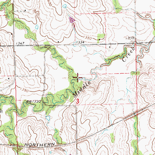 Topographic Map of Culver Creek, NE