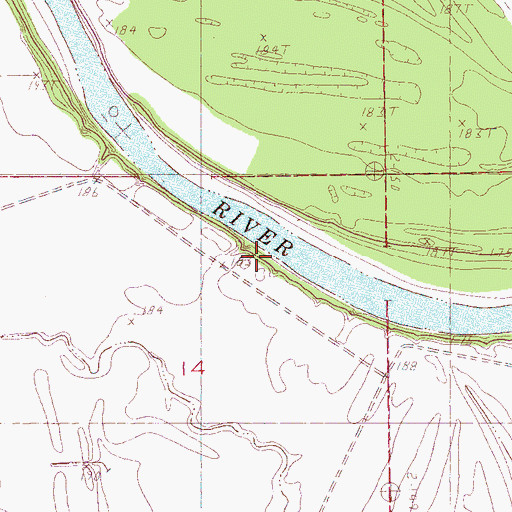 Topographic Map of High Bank Bend, AR