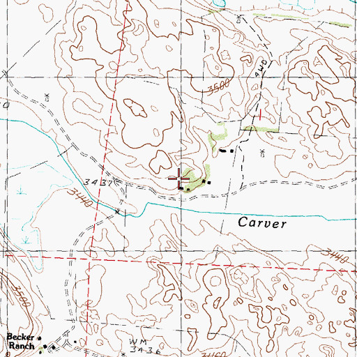 Topographic Map of D Phillips Ranch, NE