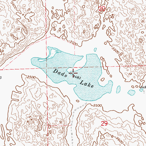 Topographic Map of Dads Lake, NE