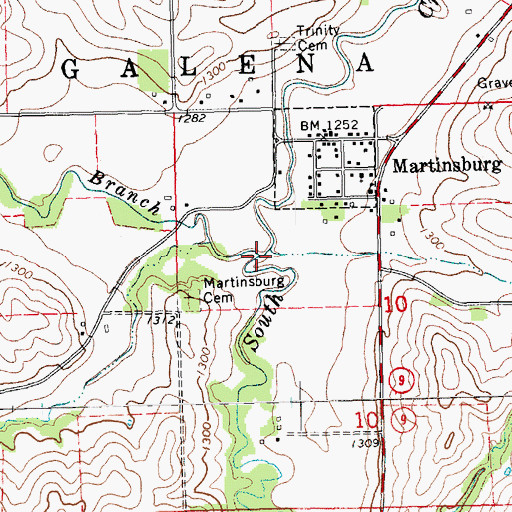 Topographic Map of Daily Branch, NE