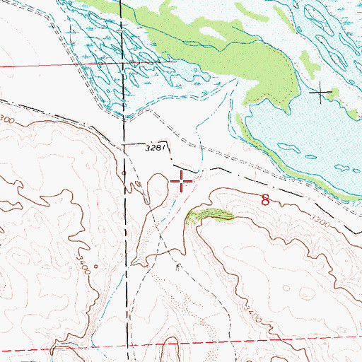 Topographic Map of Dankworth Canyon, NE
