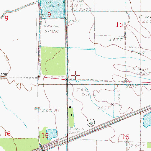 Topographic Map of Township of Goodwin, AR