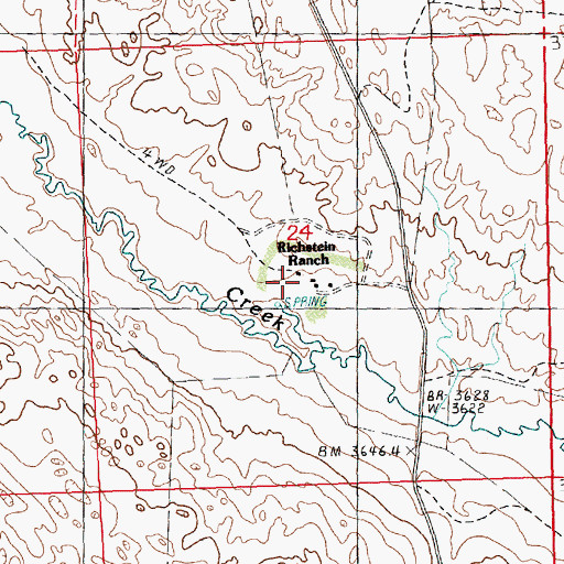 Topographic Map of Richstein Ranch, NE