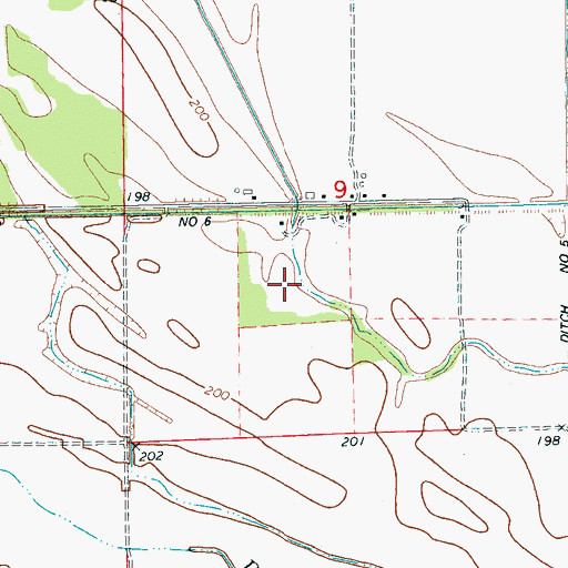 Topographic Map of Township of Heth, AR