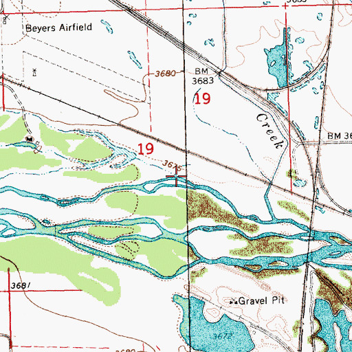 Topographic Map of DeGraw Drain, NE