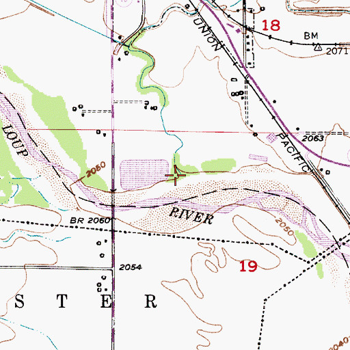 Topographic Map of Dead Horse Creek, NE