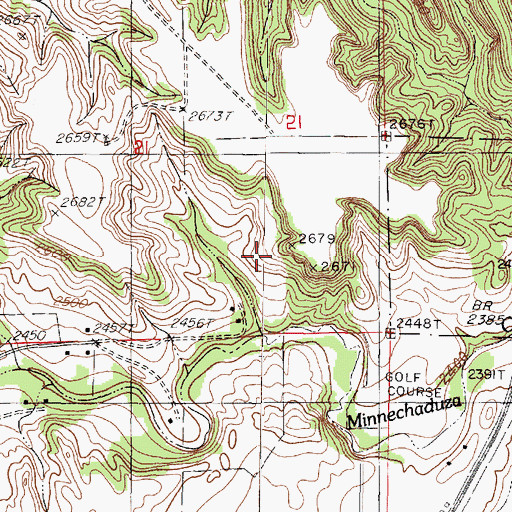 Topographic Map of Decker School, NE