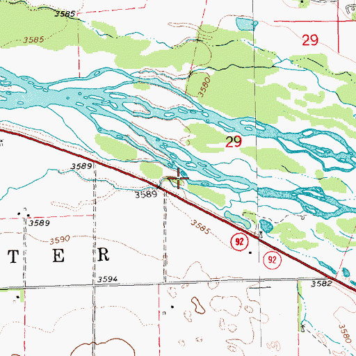 Topographic Map of Deep Holes Creek, NE