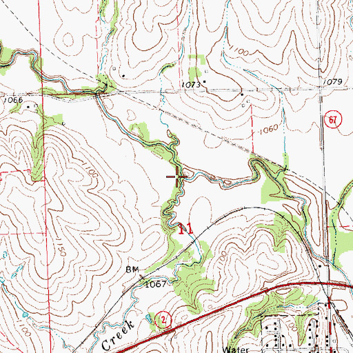 Topographic Map of Deer Creek, NE
