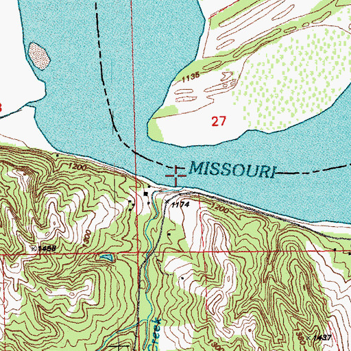 Topographic Map of Deer Creek, NE