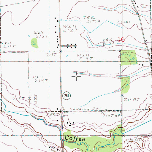 Topographic Map of Township of Prairie, AR