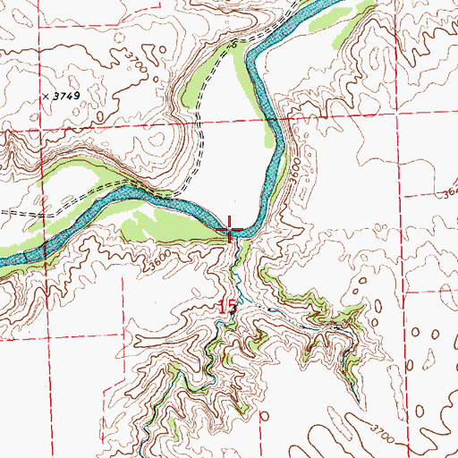 Topographic Map of Deer Creek, NE