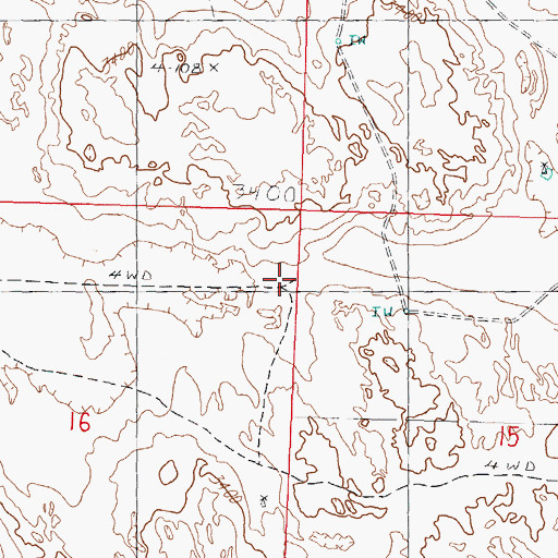 Topographic Map of Delight School, NE
