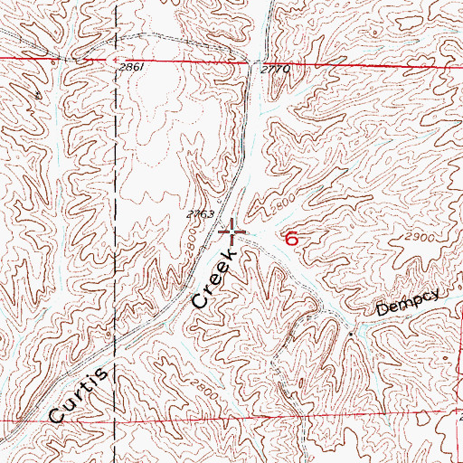 Topographic Map of Dempcy Draw, NE