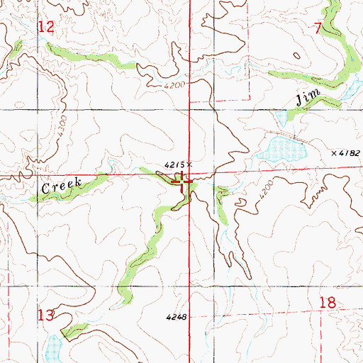 Topographic Map of Dirty Jim Creek, NE