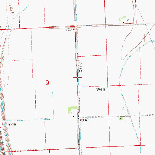 Topographic Map of Douglas Ditch, NE