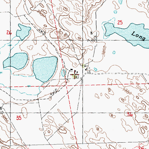 Topographic Map of Drain Ranch, NE