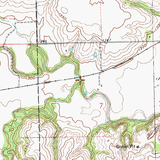 Topographic Map of Dry Branch, NE