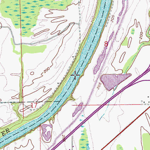 Topographic Map of Barn Crossing, AR
