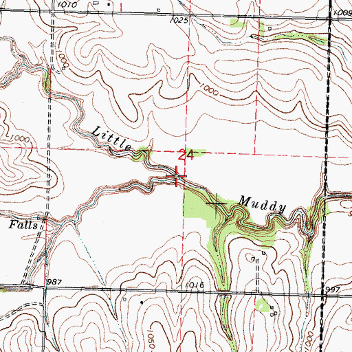 Topographic Map of Dry Branch, NE