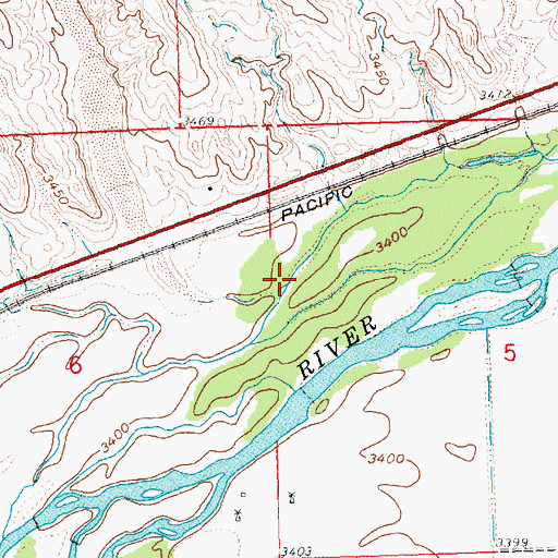 Topographic Map of Dry Creek, NE