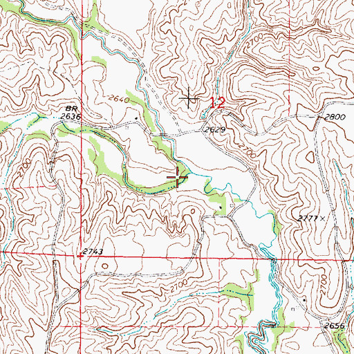 Topographic Map of Dry Creek, NE