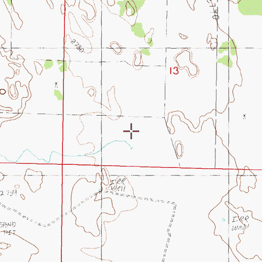 Topographic Map of Dry Creek, NE