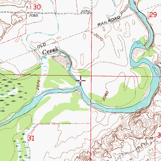 Topographic Map of Dry Creek, NE