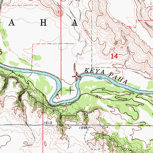 Topographic Map of Dry Run Creek, NE